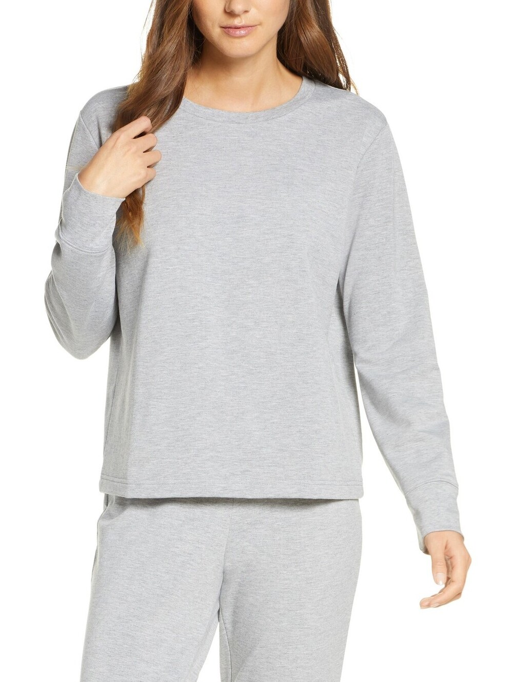 Women's Rachel Parcell Fleece woman Pullover, Size Small - Grey